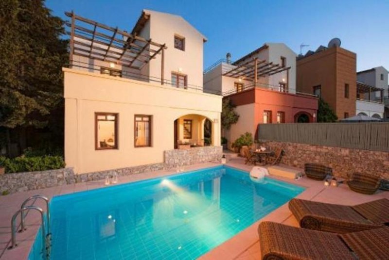 Plaka bei Chania Komplex von fünf Villen mit Meerblick auf Kreta Haus kaufen